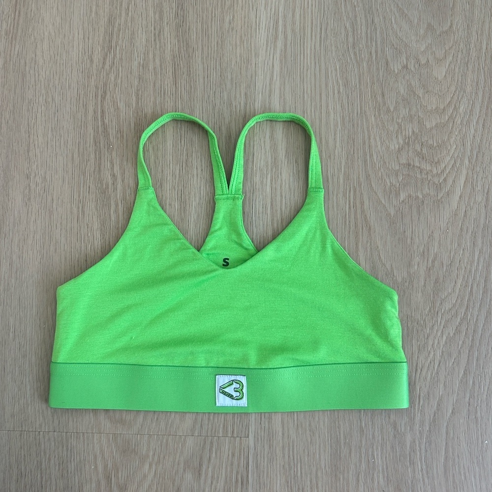 NWOT Woxer Icon Lime Green Sports Bra S